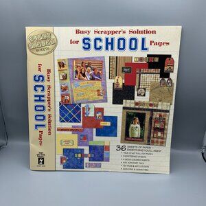 NEW Hot Off The Press Paper PIzazz Sheets the Busy Scrapper's SCHOOL Pages